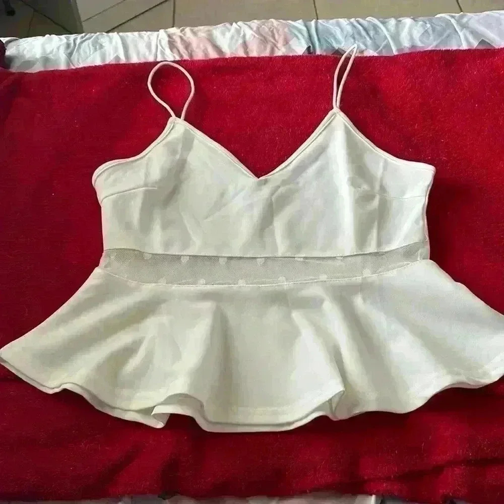 White SHEIN Blouse